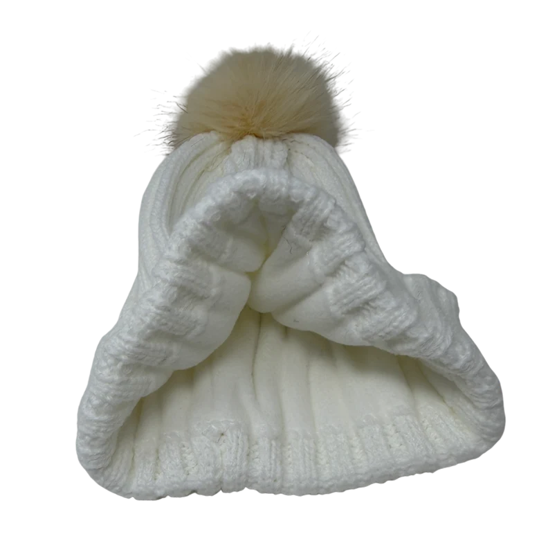 Jones Pom Beanie — WhitePomBeanieInside